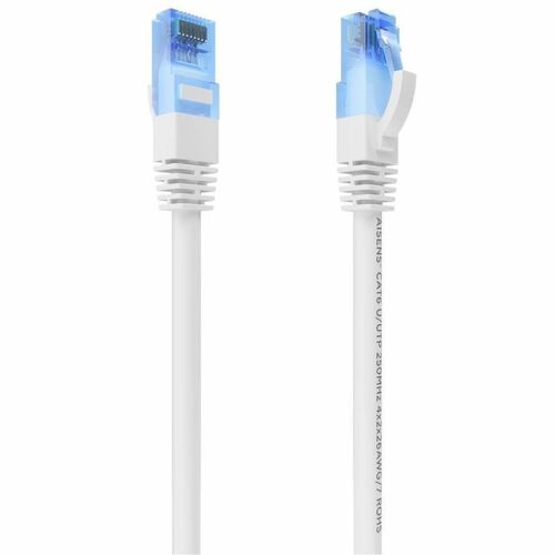 CABLE RED HEADLINE RJ45 CAT.6 UTP AWG26 CCA WHITE 25CM