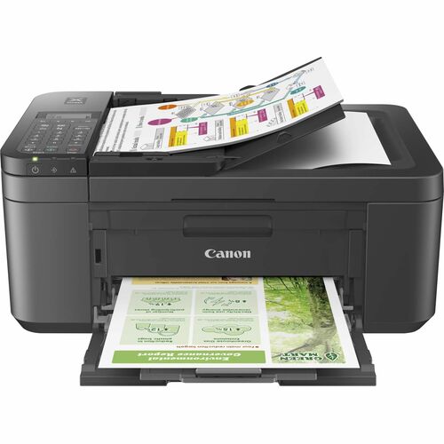 Canon PIXMA TR4756i Wired & Wireless Inkjet Multifunction Printer - Colour - Black - Printer/Copier/Scanner/Fax/Cloud - 48