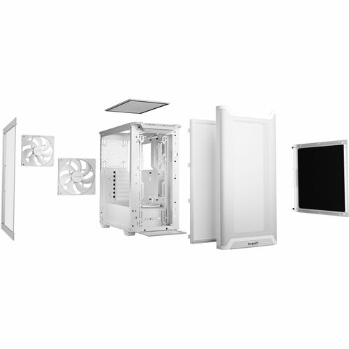 be quiet! Pure Base 501 Pure Base 501 Airflow Window White Computergehäuse - ATX, Micro ATX, Mini ATX Motherboard Supporte
