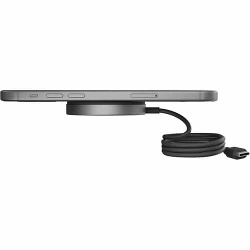 OtterBox Induction Charger - Black - For Qi2-enabled Device, iPhone - Input connectors: USB - Magnetic Alignment, MagSafe 