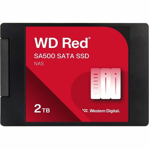 SSD SanDisk Red SA500 WDS200T2R0A-68CKB0 - 2.5" Interne - 2 To - SATA - Système de rangement Appareil compatible - 1300 To