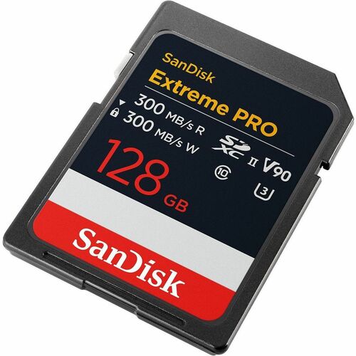 SDXC SanDisk Extreme PRO SDSDXDM-128G-GN4IN - 128 GB - Classe 10/UHS-II (U3) - V90 - 1 - 300 MB/s Lettura - 300 MB/s Scrit