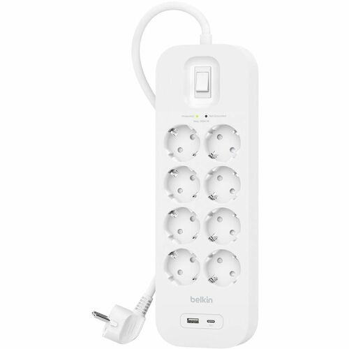 STECKDOSENLEISTE BER-SSCHUTZ 1XUSB-A 1XUSB-C 900J 18W 2M