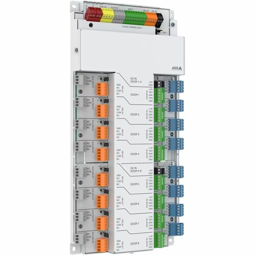 AXIS A1810-B QR Code, Tastencode Türenzugang-Systemsteuerung - Weiß - 250000 Benutzer - 8 Tür(en) - Gigabit-Ethernet - Blu