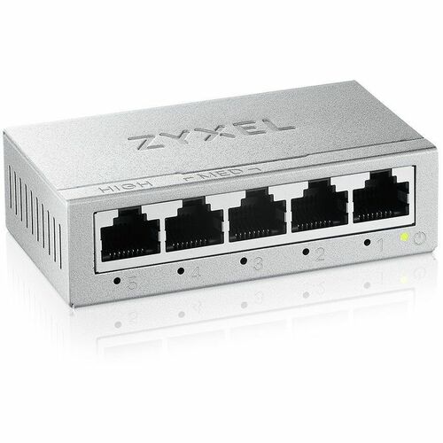 ZYXEL GS-105B v5 5 Ports Ethernet Switch - Gigabit Ethernet - 100/1000Base-T - 2 Layer Supported - 2.99 W Power Consumptio