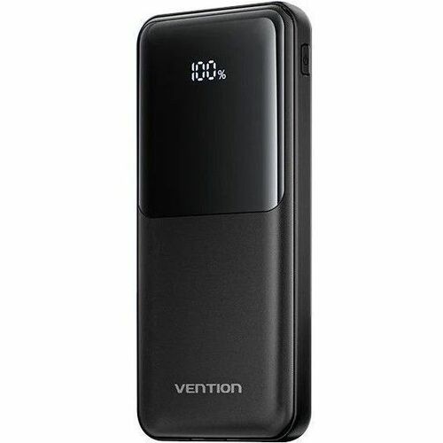 Vention FHO Power Bank - Black - For Smartphone, iPhone - 10000 mAh - 22.50 W - 3 A, 2.22 A, 1.67 A, 2 A, 2.25 A, 1.50 A, 