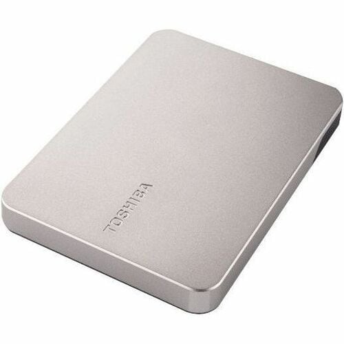 Toshiba Canvio Flex 4 TB Portable Hard Drive - 2.5" External - Silver - Smartphone, Tablet, MAC Device Supported - USB Typ