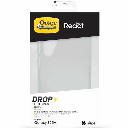 OtterBox React Estojo para Samsung Smartphone - Claro - Resistente a quedas, Resistente a arranhões - Plástico - Compatíve