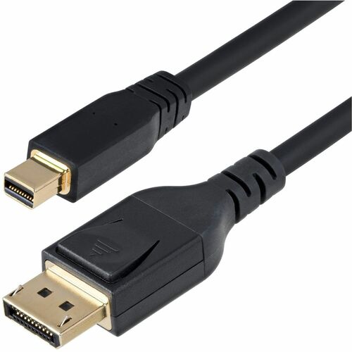 StarTech.com 10ft (3m) Mini DisplayPort to DisplayPort 1.4 Cable, 8K 60Hz HBR3 HDR, UHD 4K 120Hz, mDP to DP Cord - 10ft Mi