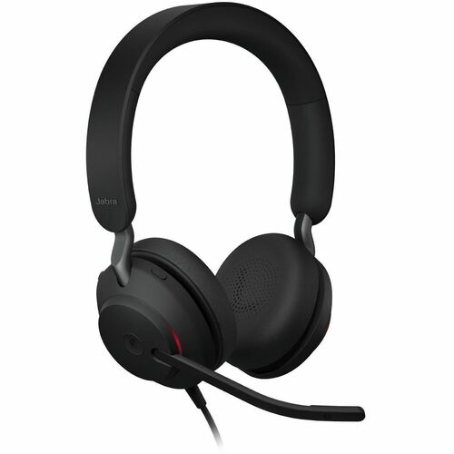 Casque Jabra Evolve2 40 SE - Filaire - Design Supra-auriculaire - Stéréo - Certification Microsoft Teams - Binaural - USB 