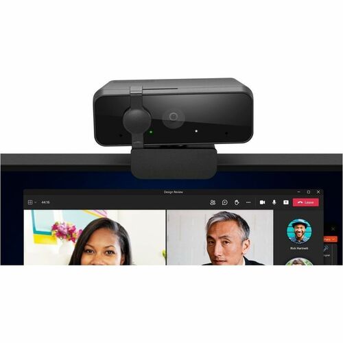 Lenovo Essential Webcam - 30 fps - Black - USB 2.0 Type A - 1 Pack(s) - 1920 x 1080 Video - 85° Angle - Tripod Mount - Mic