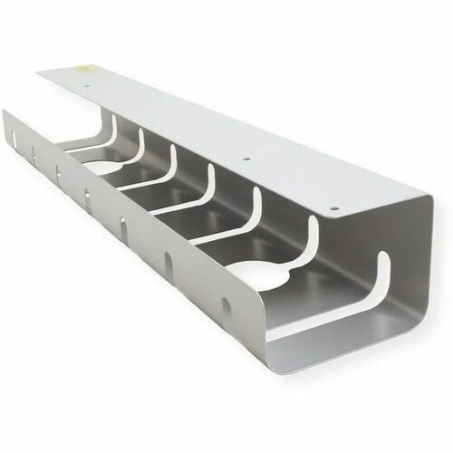 Roline Cable Organizer - Silver - 2 Piece Pack - Cable Tray - 1.1 m Length - Aluminium