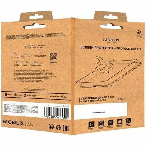 MOBILIS 9H Tempered Glass Screen Protector for Galaxy Tab A9+ - Clear, Transparent - 1 Unit - For 27.9 cm (11") LCD Tablet