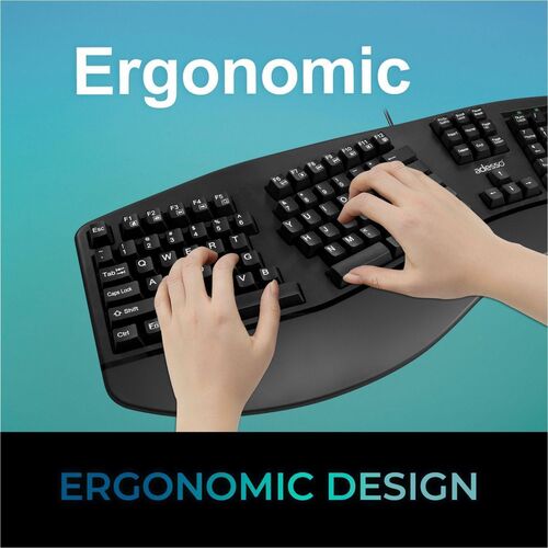 MULTIOS 2X LARGE PRINT KEYBOARD MECHANICAL ILLUMINATED ERGONOMIC
