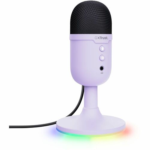 Microphone pour Intérieur, Jeux, Diffusion en continu, Baladodiffusion Trust GXT 234W - Filaire - Condensateur - Violet - 