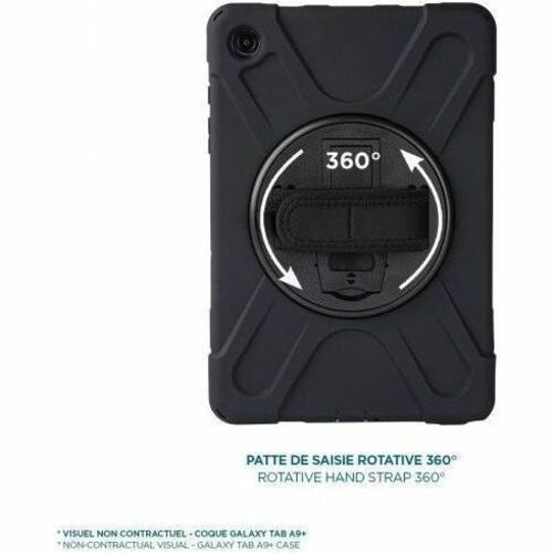 MOBILIS Rugged Carrying Case for 20.3 cm (8") Samsung Galaxy Tab Active3, Galaxy Tab Active5 Tablet - Black - Shock Absorb