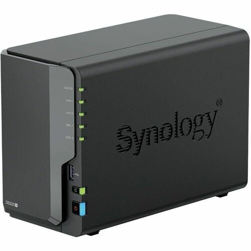 Synology DiskStation DS225+ 2 x Total Bays SAN/NAS Storage System - Intel Celeron J4125 Quad-core (4 Core) 2 GHz - 2 GB RA