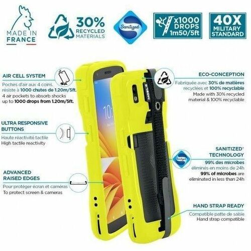 PROTECH CASE SAFETY YELLOW+HDSP TC22 TC27 PANTONE 102C SOFT BAG