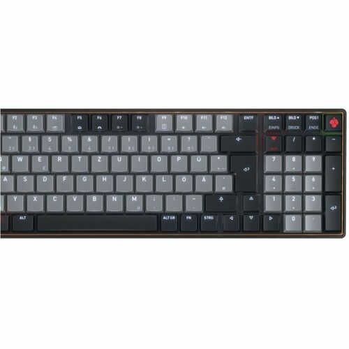 CHERRY G8A-25510 Keyboard - Wired/Wireless Connectivity - USB Type C Interface - RGB LED - English (US) - Black - CHERRY M