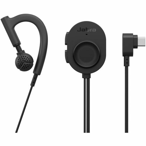 Jabra Wired/Wireless On-ear, Over-the-ear Mono Earset - Black - Microsoft Teams Certification - Monaural - USB Type C