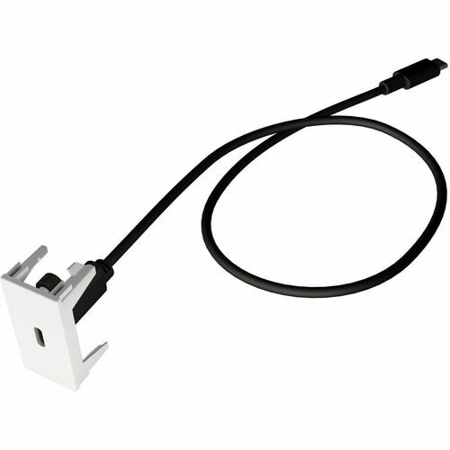 KINDERMANN Konnect flex 45 click Frontplatte - 1 x Gesamtzahl Buchse(n) - Plastik - Weiß - 1 x Geladene Buchse(n)