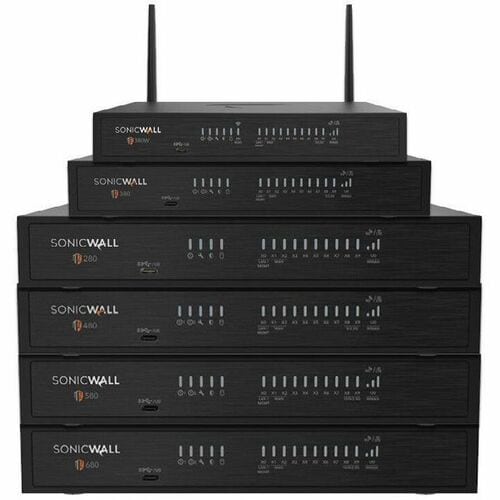 Sicurezza della rete/Dispositivo Firewall SonicWall TZ280 - Prevenzione intrusione - 8 Porta - Gigabit Ethernet - 2,50 Gbi