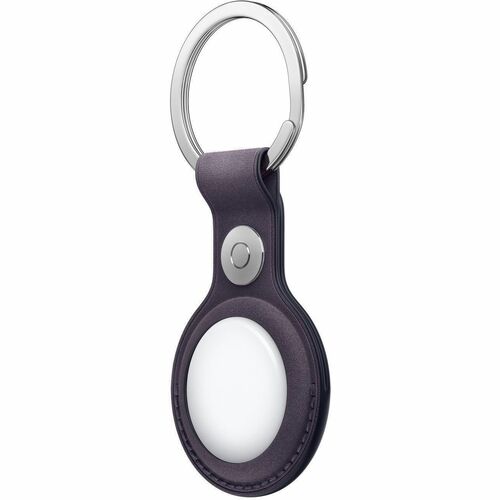 Apple AirTag, Key Key Ring - FineWoven, Stainless Steel - Midnight Purple - Durable