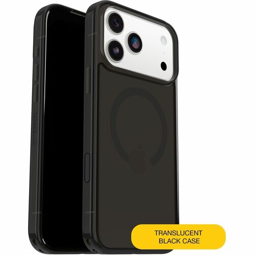 OtterBox Symmetry Series Clear Case for Apple iPhone 17 Pro Max Smartphone - Black Mist (Clear/Black) - Retail - Drop Resi