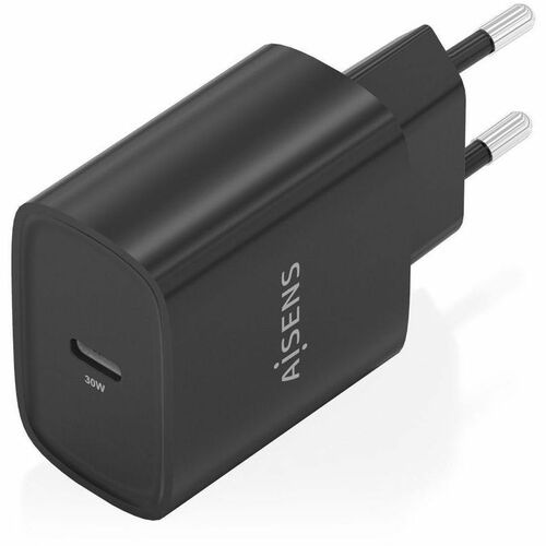 CARGADOR GAN 30W USB-C PD3.0 NEGRO
