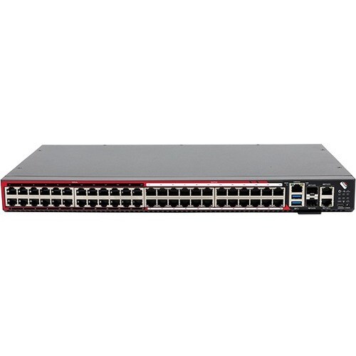 MODEL OM2224. 24 SERIAL SELECTABLE PINOUT. 2X 1GBE / SFP