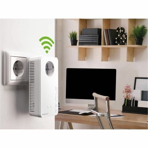 devolo Magic 2 WiFi 6 Powerline Network Adapter - 2 x Network (RJ-45) - 500 m Distance Supported - Wireless LAN - IEEE 802