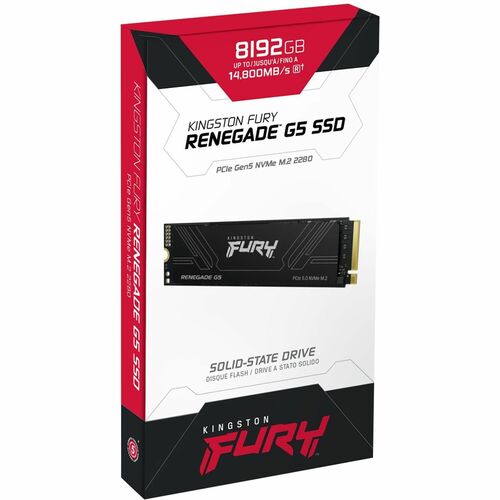 Kingston FURY Renegade G5 8 TB Solid State Drive - M.2 2280 Internal - PCI Express NVMe (PCI Express NVMe 5.0 x4) - 8192 T