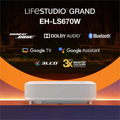 EPSON LIFESTUDIO GRAND - EH-LS670W WHITE DIAMOND