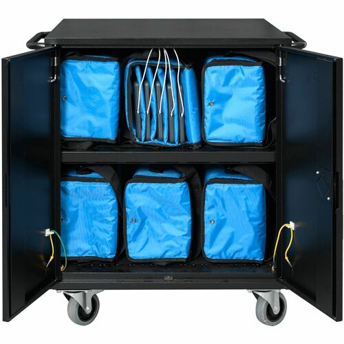 LEBA NoteCart NCF-E-24-SY-SC Ladeschrank - Bildschirmgröße: Bis zu 15,60 Zoll (39,62 cm) - 85,20 cm (33,54 Zoll) Höhe x 88