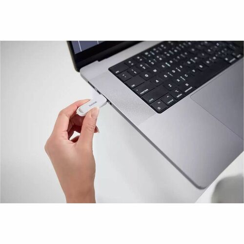 SanDisk Phone Drive SDIXS0N-064G-GN6NE 64 GB USB 3.2 (Gen 1) Type C, USB 3.0 Type C Flash Drive - Arctic White - 150 MB/s 