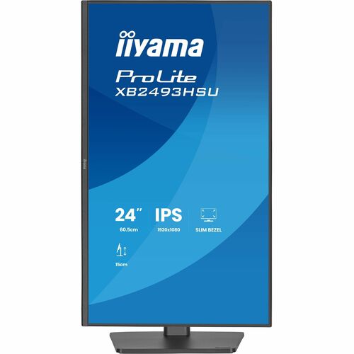 Moniteur LED iiyama ProLite XB2493HSU-B1 24"" Classe Full HD - 16:9 - Noir mat - 60,5 cm (23,8"") Viewable - Technologie I