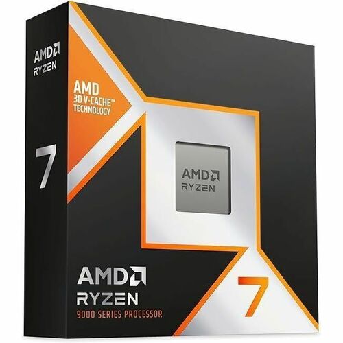 Processeur AMD Ryzen 7 9000 9850X3D Octa-core (8 Core) 4,70 GHz - Boîte - 96 Mo Cache L3 - 8 Mo Cache L2 - 640 Ko Cache L1