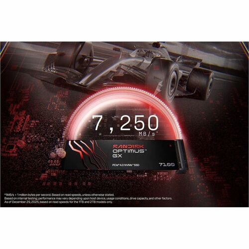 SanDisk Optimus GX 7100 SDSP71500GAN-000E0 500 GB Solid State Drive - M.2 2280 Internal - PCI Express NVMe (PCI Express NV