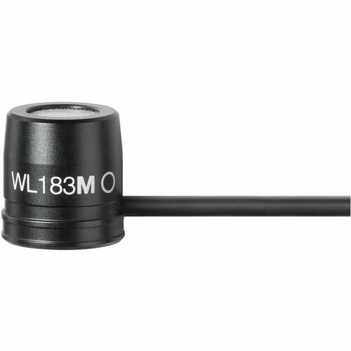 Shure WL183M Wired Condenser, Dynamic Microphone for Transportation - Black - 1.23 m - 70 Hz to 20 kHz - Omni-directional 