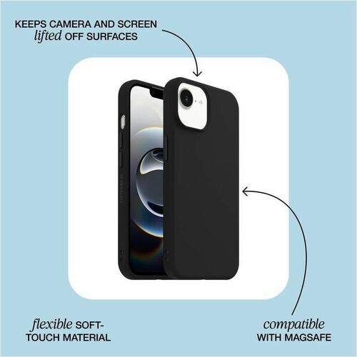 Case OtterBox Figura - for Apple iPhone 13, iPhone 14, iPhone 15, iPhone 16e Smartphone - Nero - Resistente alle cadute, R