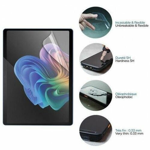 MOBILIS 5H Screen Protector for Microsoft Surface Pro 12 - Transparent - 1 Unit - For LCD Tablet - Shatter Proof, Shock Pr