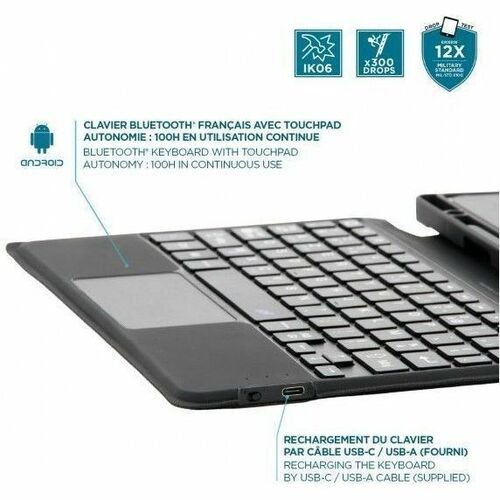 MOBILIS C2 Keyboard/Cover Case for 27.7 cm (10.9") Apple iPad (10th Generation) Tablet