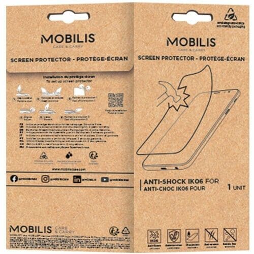 Protecteur écran pour Zebra MOBILIS 5H Chrystal claire - 1 Unité - Pour AMOLED Ordinateur mobile - Antimicrobien - Résista