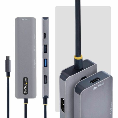 StarTech.com USB 3.2 (Gen 2) Type C Docking Station for Notebook, MacBook, Mobile Workstation, Workstation - Charging Capa