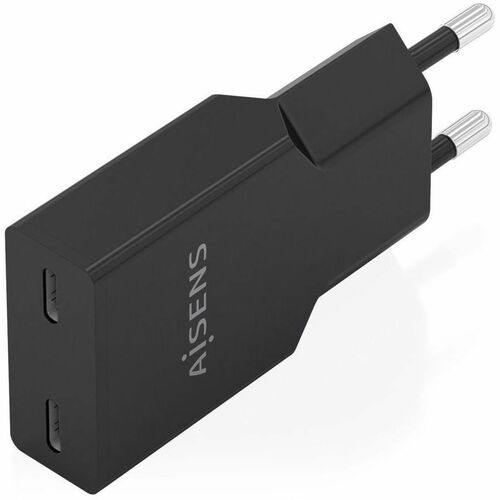 CARGADOR GAN ULTRA DELGADO 30W 2XUSB-C PD3.0 NEGRO