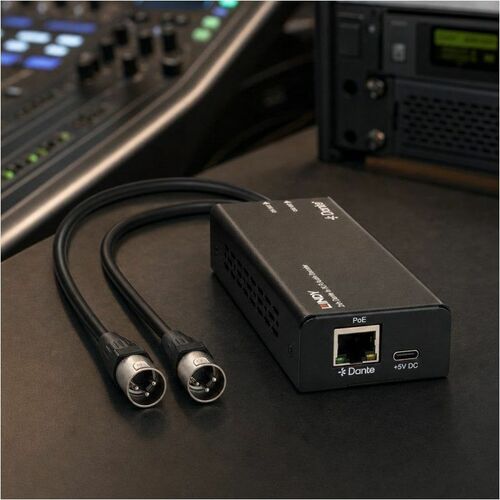 LINDY Audio-Decoder - Schwarz - Funktionen: Audio-Decoder - Netzwerk (RJ-45) - USB - Monitor, Audioverstärker, Mixer