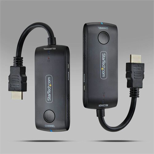StarTech Wireless HDMI Extender 4K 60Hz, 65ft Range, USB Powered, Plug-and-Play Transmitter and Receiver Kit - Extend 4K 6