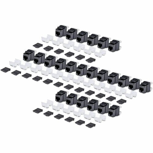 StarTech.com Gold Plated Network Connector - 24 / Pack - TAA Compliant - 1 x RJ-45 Network - Female - Black