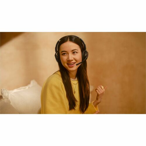 Jabra Evolve3 45 Wired/Wireless On-ear, Over-the-head Stereo Headset - Binaural - Supra-aural - 3000 cm - Bluetooth - 16 O