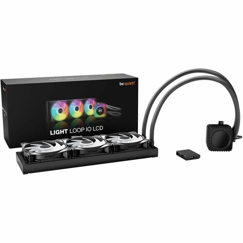 be quiet! Light Loop IO LCD Cooling Fan/Radiator/Pump - Processor - 120 mm Maximum Fan Diameter - 3 x Fan(s) - 2100 rpm - 
